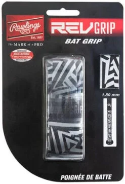 Rawlings RevGrip Replacement Bat Grip -EASTON Shop SilverBlack