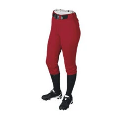 DeMarini Women's Fierce Belted Softball Pant -EASTON Shop fiercepantscarlet