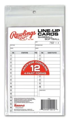 Rawlings Team Line-Up Cards